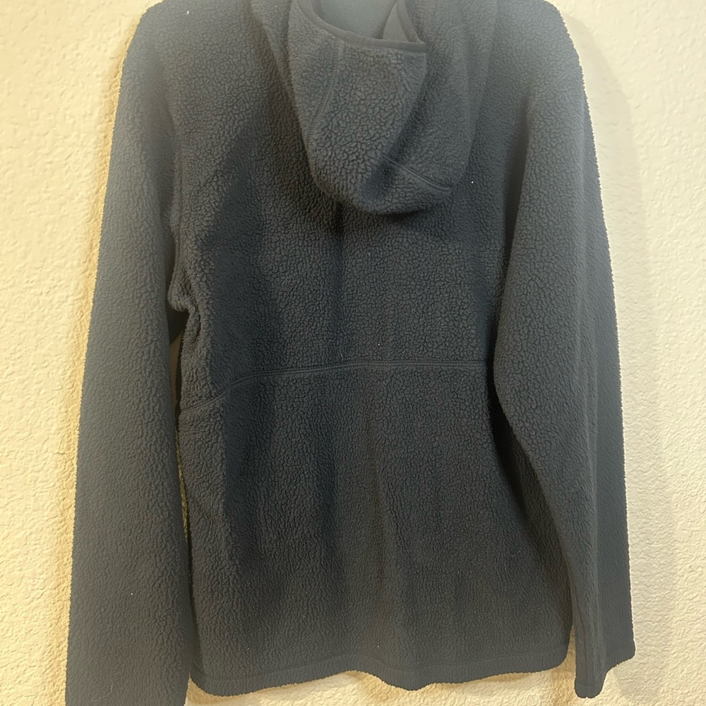 Columbia Womans Black Sherpa Warm Half Zip Pullover Sweater Small Casual Winter - Picture 5 of 6
